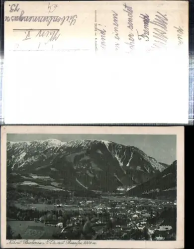 308651,Reichenau an d. Rax Totale m. Raxalpe Bergkulisse