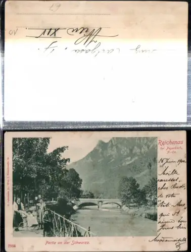 308678,Reichenau an d. Rax b. Payerbach Partie an d. Schwarza Brücke
