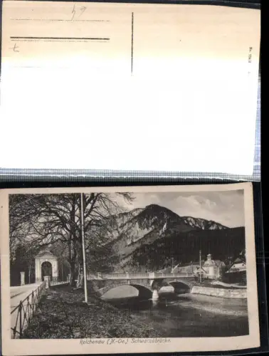 308679,Reichenau an d. Rax Schwarza-Brücke Kapelle Bergkulisse