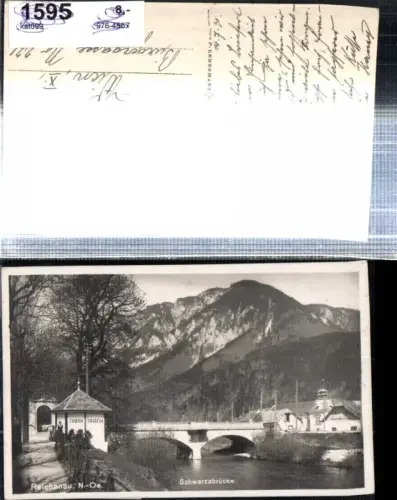 308681,Reichenau an d. Rax Schwarza-Brücke Tabak Trafik Bergkulisse