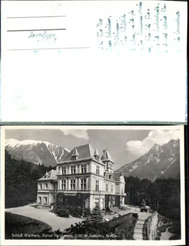 308710,Reichenau an d. Rax Schloss Wartholz Bergkulisse
