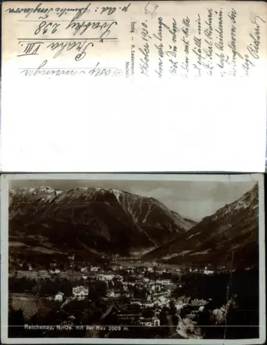 308717,Reichenau an d. Rax Totale m. d. Rax Bergkulisse