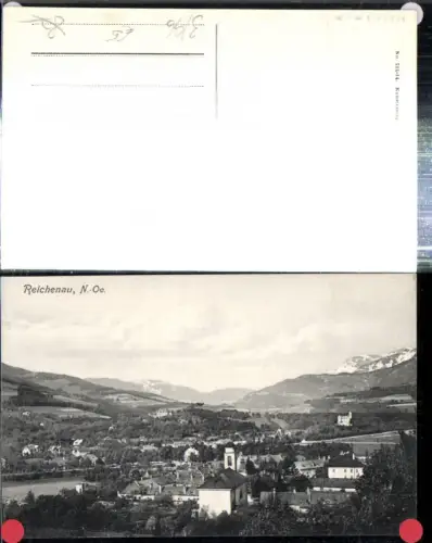 308730,Reichenau an d. Rax Totale Kirche Bergkulisse