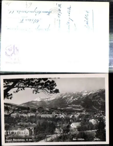 308732,Reichenau an d. Rax Teilansicht m. Rax Bergkulisse