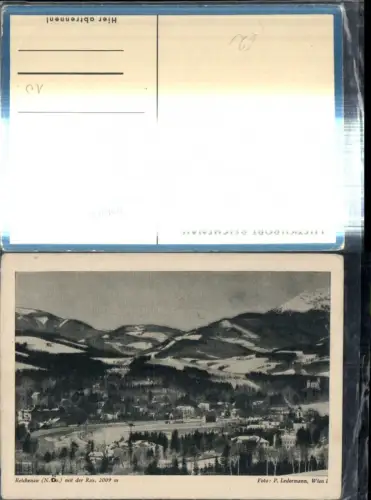 308765,Reichenau an d. Rax Totale m. Rax Bergkulisse Winterbild