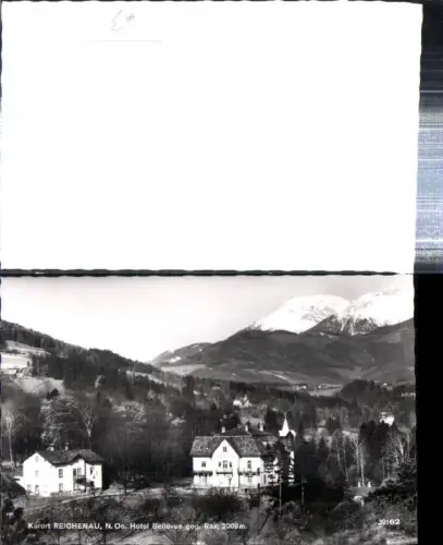 308773,Reichenau an d. Rax Hotel Bellevue geg. Rax Bergkulisse