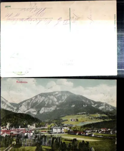308812,Reichenau an d. Rax Teilansicht Bergkulisse pub Julius Seiser 2816