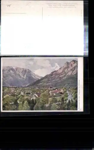 308819,Künstler AK Hugo Darnaut Reichenau an d. Rax Totale Bergkulisse