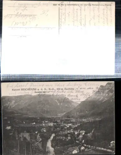 308821,Reichenau an d. Rax Totale m. Raxalpe Bergkulisse pub Sperling 4806