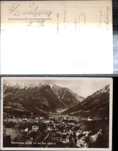 308822,Reichenau an d. Rax Totale mit der Rax Bergkulisse