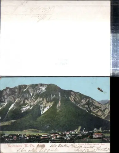 308844,Reichenau an d. Rax Teilansicht Bergkulisse