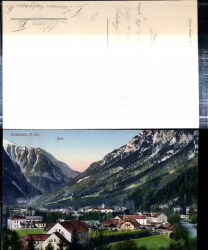308849,Reichenau an d. Rax Totale m. Rax Bergkulisse pub Julius Seiser 4093