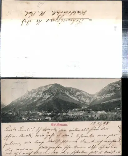 308858,Reichenau an d. Rax Totale Bergkulisse