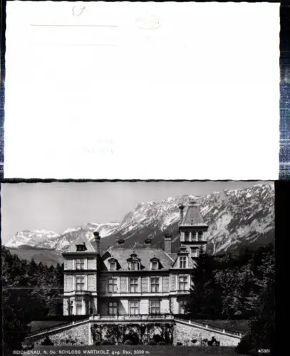308861,Reichenau an d. Rax Schloss Wartholz geg. Rax Bergkulisse