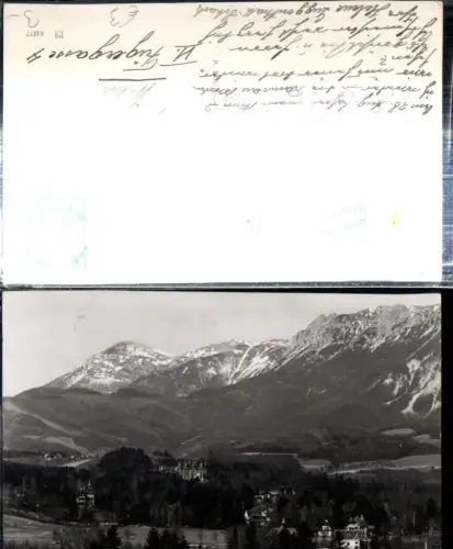 308865,Reichenau an d. Rax Teilansicht m. Rotschild-Stiftung Bergkulisse
