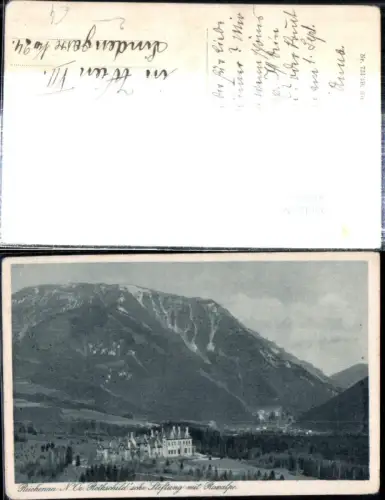308866,Reichenau an d. Rax Rotschild-Stiftung m. Raxalpe Bergkulisse