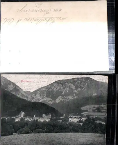 308876,Reichenau an d. Rax Teilansicht Bergkulisse