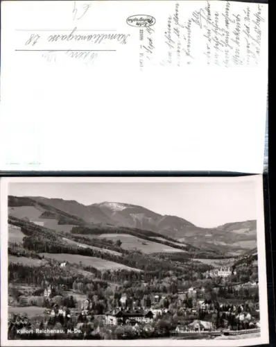 308886,Reichenau an d. Rax Teilansicht Bergkulisse