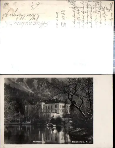 308928,Reichenau an d. Rax Kurhaus m. Kurteich Ruderboot