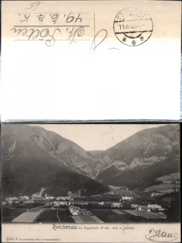 308940,Reichenau an d. Rax b. Payerbach Teilansicht Bergkulisse