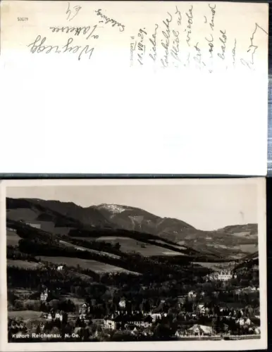 308941,Reichenau an d. Rax Teilansicht Bergkulisse