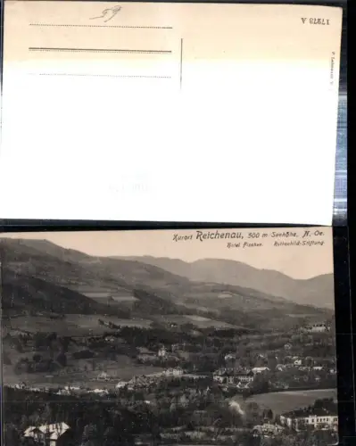 308950,Reichenau an d. Rax Teilansicht m. Hotel Fischer u. Rothschild-Stiftung