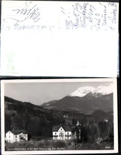 308960,Reichenau an d. Rax Hotel Bellevue geg. Rax Bergkulisse