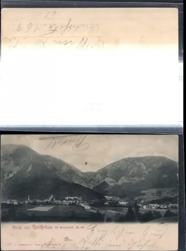 308966,Gruß aus Reichenau an d. Rax b. Payerbach Teilansicht Bergkulisse