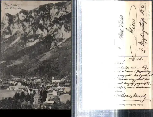 308980,Reichenau an d. Rax Teilansicht m. Mittagstein