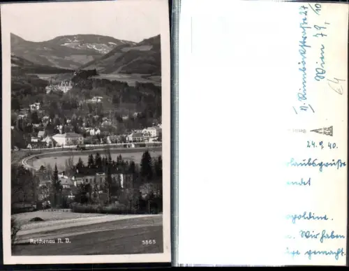 308984,Reichenau an d. Rax Teilansicht Bergkulisse
