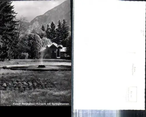 308994,Reichenau an d. Rax Kurpark Kurhaus m. Springbrunnen