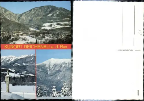 308997,Reichenau an d. Rax Totale Bildstock Bergkulisse Winterbilder Mehrbildkarte