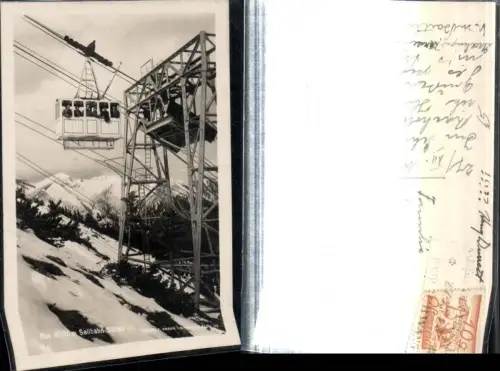 309009,Rax Seilbahn Stütze 4 b. Reichenau Bergkulisse Winterbild
