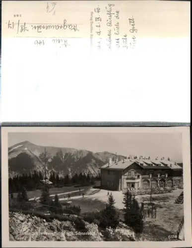 309072,Rax Bergstation b. Reichenau m. Schneeberg Bergkulisse pub Deutscher Schulverein 6227