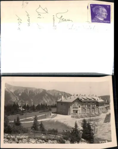 309074,Rax Bergstation der Seilbahn b. Reichenau Bergkulisse