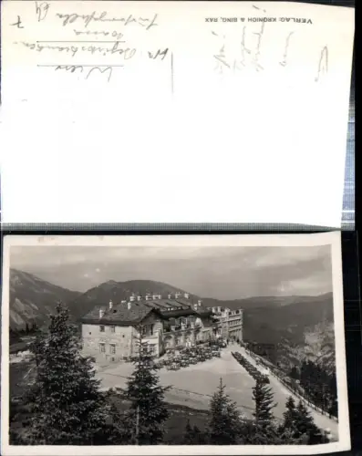309077,Bergstation Raxseilbahn b. Reichenau Bergkulisse