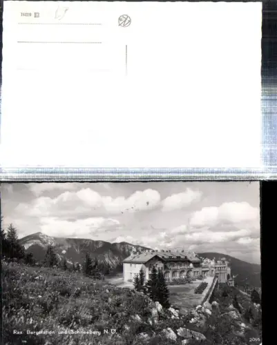 309090,Rax Bergstation b. Reichenau m. Schneeberg Bergkulisse
