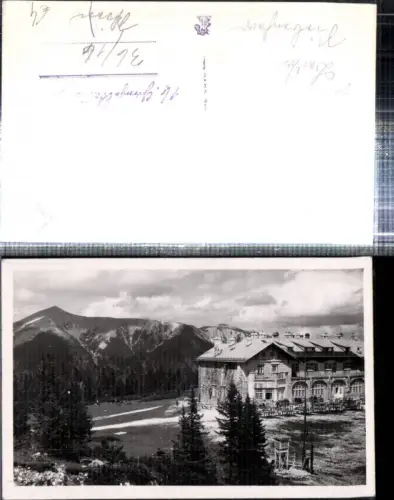 309120,Raxplateau Bergstation Raxbahn b. Reichenau m. Schneeberg Bergkulisse