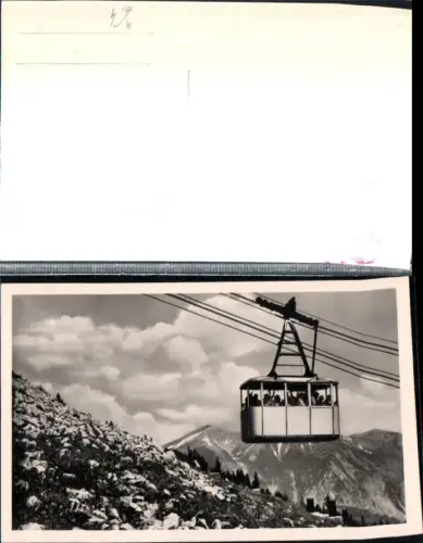 309138,Raxbahn Seilbahn b. Reichenau m. Schneeberg Bergkulisse