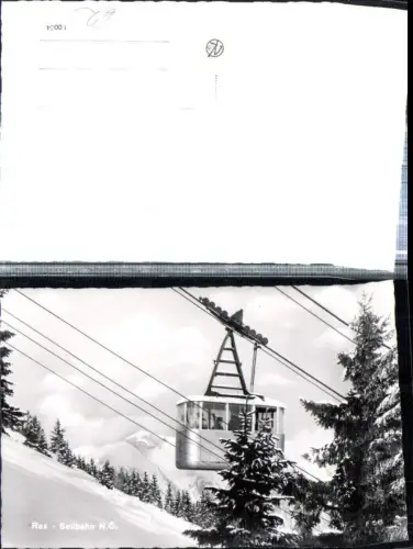 309139,Rax Seilbahn b. Reichenau Bergkulisse Winterbild
