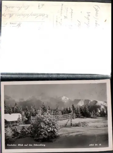 309149,Raxbahn b. Reichenau Blick auf den Schneeberg Bergkulisse Winterbild