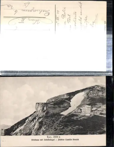 309165,Rax Ottohaus Berghütte b. Reichenau m. Jakobskogel