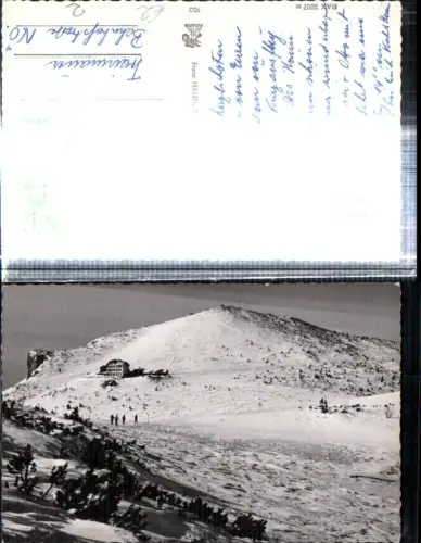 309169,Rax Blick zum Ottohaus Berghütte b. Reichenau Winterbild