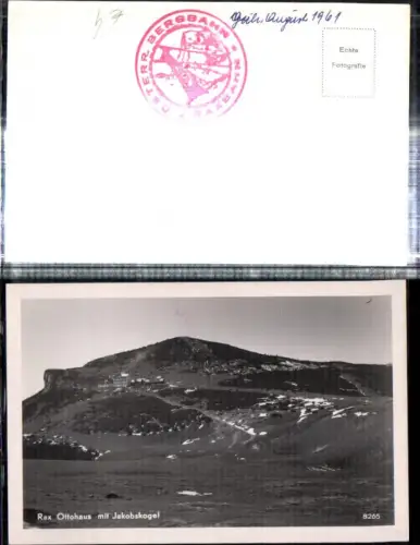 309175,Rax Ottohaus Berghütte m. Jakobskogel b. Reichenau
