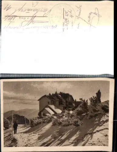 309182,Rax Otto-Schutzhaus Berghütte b. Reichenau Winterbild Rauhreif