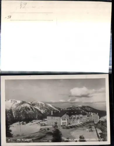 309193,Rax Bergstation der Seilbahn b. Reichenau Bergkulisse Winterbild