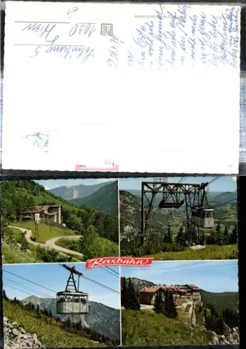 309378,Raxbahn Seilbahn Bergstation b. Reichenau Mehrbildkarte