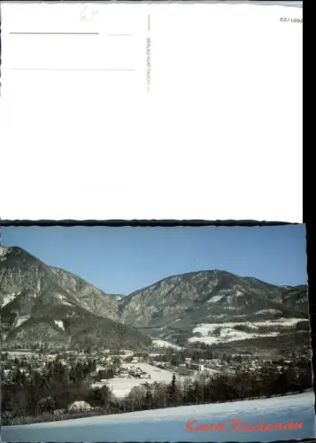 309383,Reichenau an d. Rax Totale Bergkulisse Winterbild