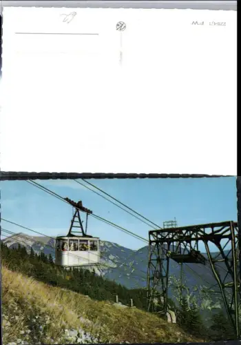309410,Raxseilbahn Seilbahn b. Reichenau m. Schneeberg Bergkulisse