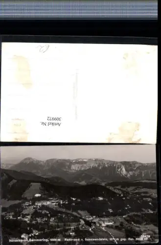 309972,Semmering Totale vom Sonnwendstein geg. Rax Bergkulisse